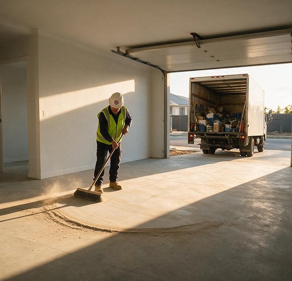 Site clean-ups for end of stage and handover 